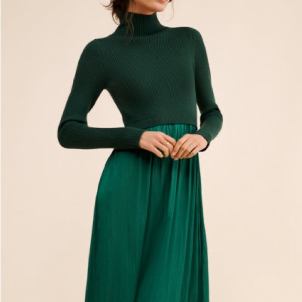 Thea Twofer Green Maxi Dress